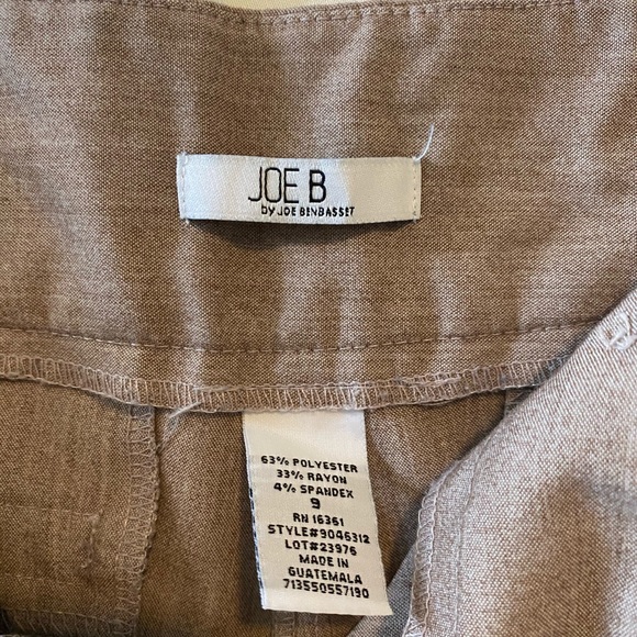 ⏰ Joe B - Khaki Straight Leg Slacks - 9 - Picture 2 of 5